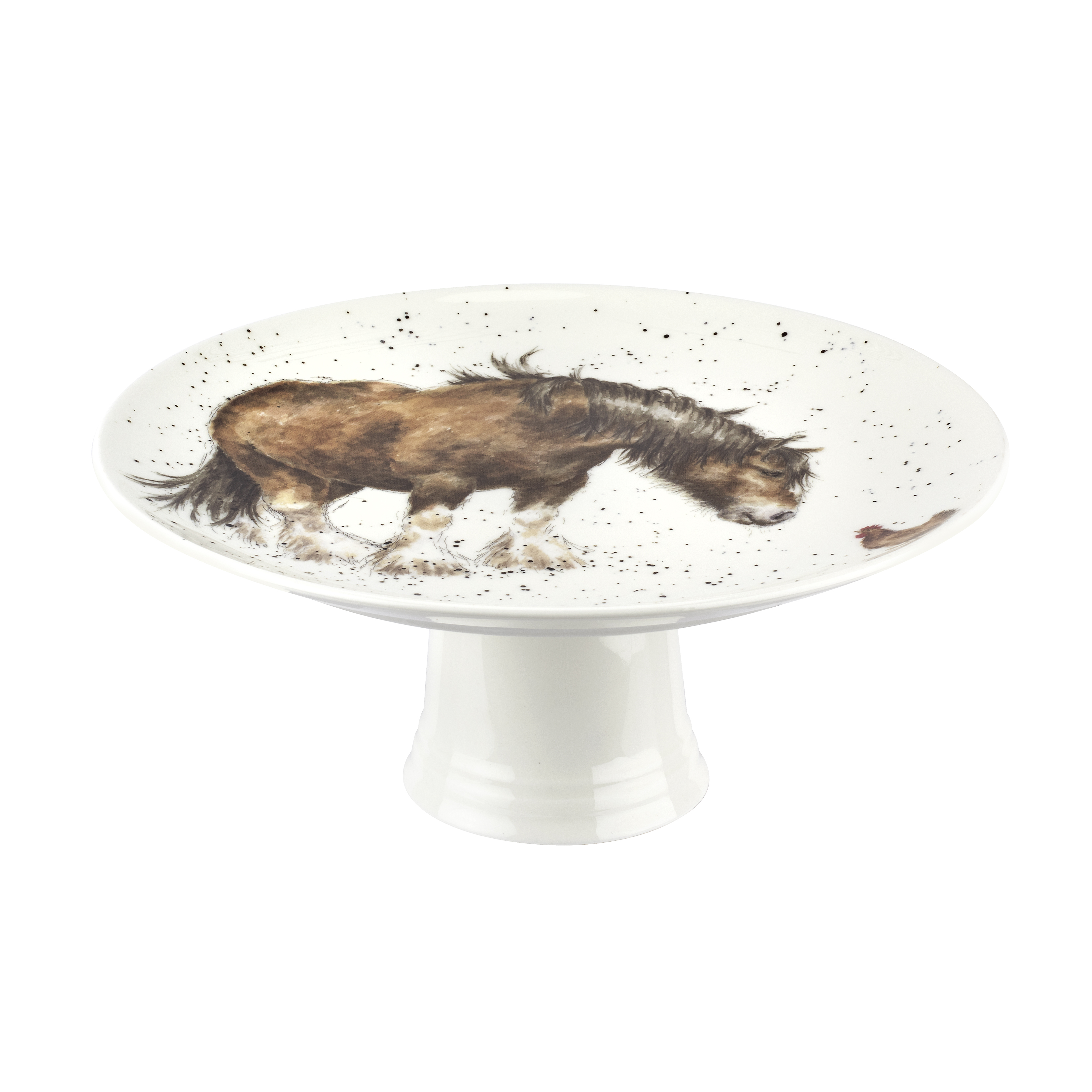 Footed Cake Plate 9.75 Inch (Farmyard Friends) image number null